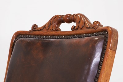 Lot 725 - A set of eight Victorian walnut dining chairs