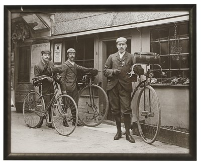 Lot 431 - Edwardian cyclists