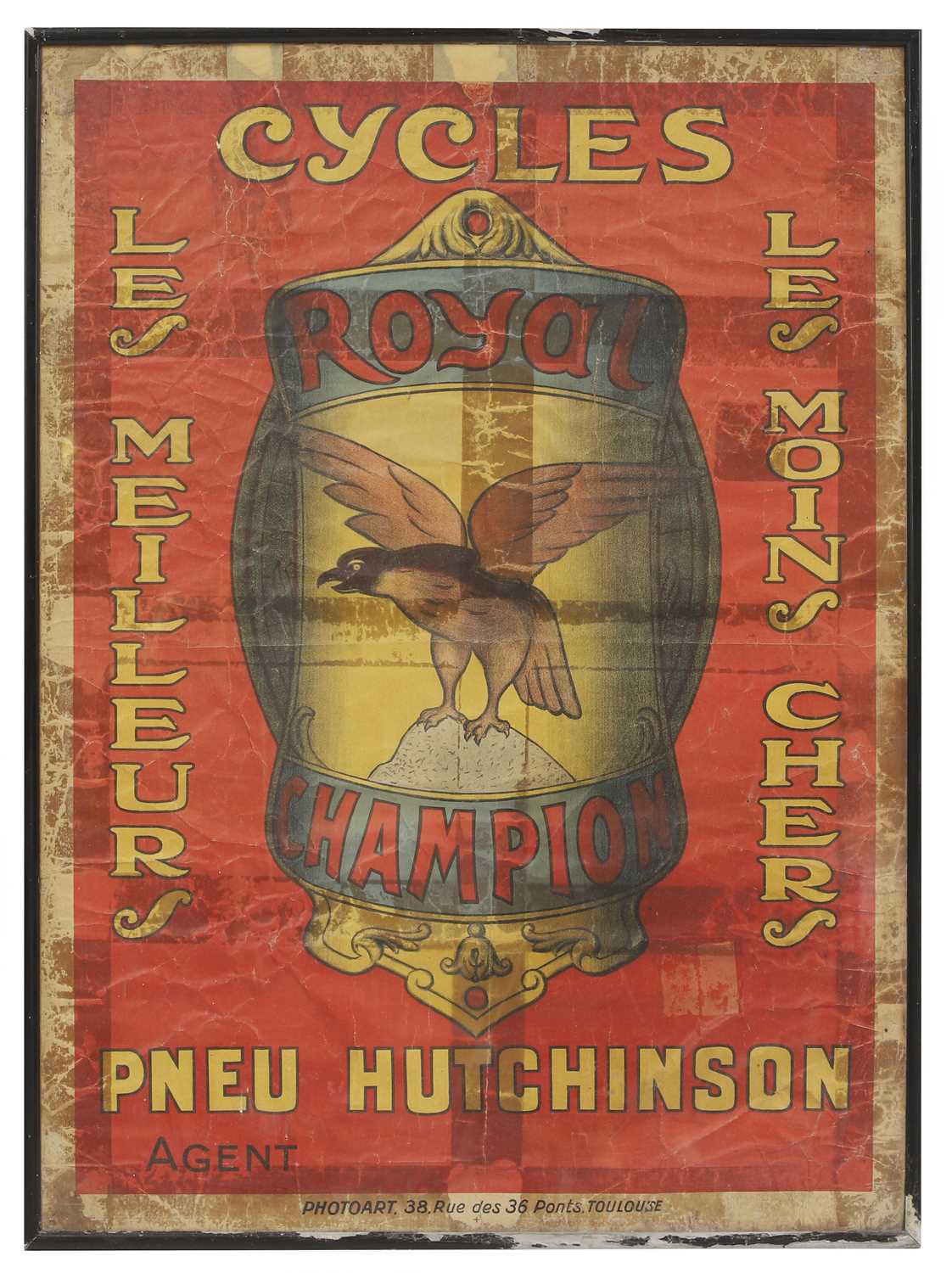 Lot 425 - A 'Royal Champion Cycles' advertising poster