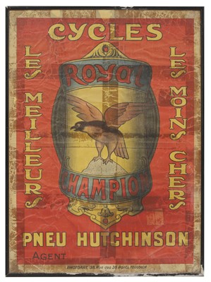 Lot 425 - A 'Royal Champion Cycles' advertising poster