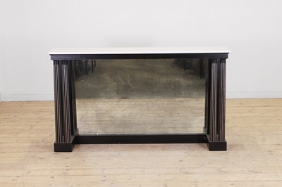 Lot 622 - An ebonised wooden 'Saville' console table by Soane