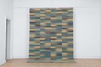 Lot 520 - A Scandinavian-style flat-weave wool kilim carpet