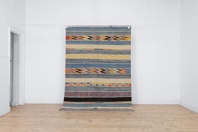 Lot 229 - A flat-weave wool kilim carpet