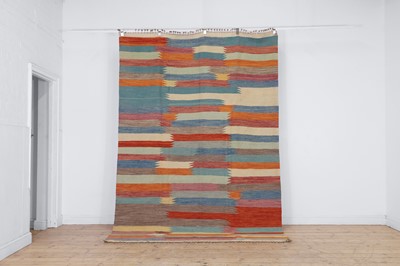 Lot 714 - A Scandinavian design flat-weave wool kilim carpet