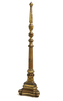 Lot 550 - A carved giltwood torchere