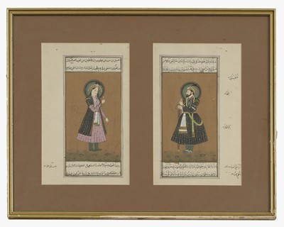 Lot 226 - A pair of Mughal portraits