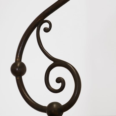 Lot 210 - A brass hall lantern