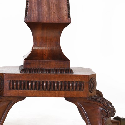 Lot 124 - A Regency strung mahogany fold-over card table