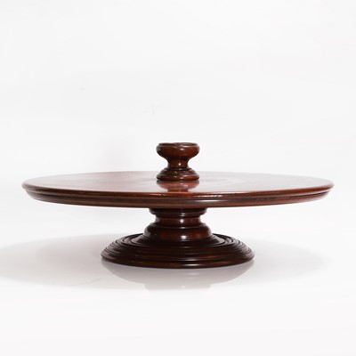 Lot 133 - A mahogany lazy Susan