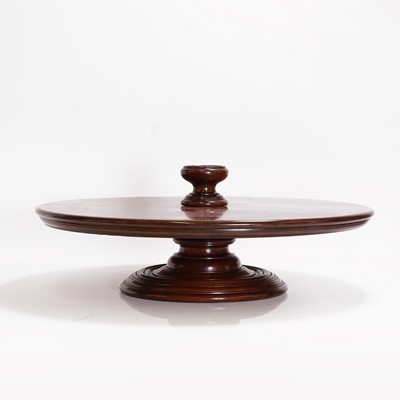 Lot 133 - A mahogany lazy Susan