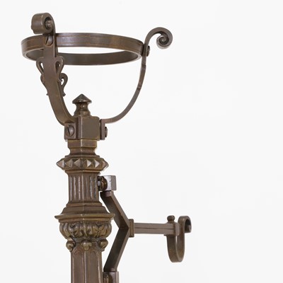 Lot 125 - A pair of large Gothic andirons