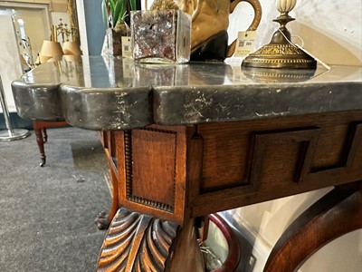 Lot 78 - A Regency oak pier table by Robert Strahan of Dublin