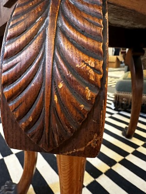 Lot 78 - A Regency oak pier table by Robert Strahan of Dublin