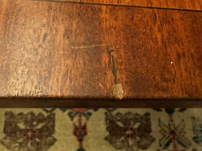 Lot 134 - A George III mahogany pedestal dining table