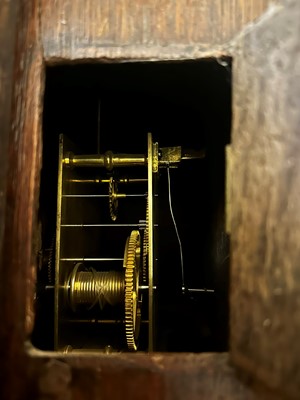 Lot 155 - An oak cased Act of Parliament clock