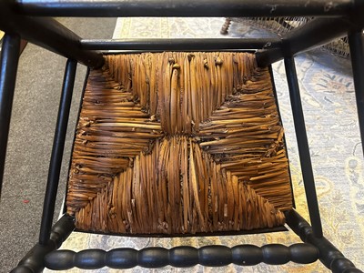 Lot 161 - A pair of beechwood elbow chairs