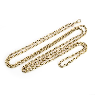 Lot 311 - A late 19th century guard chain