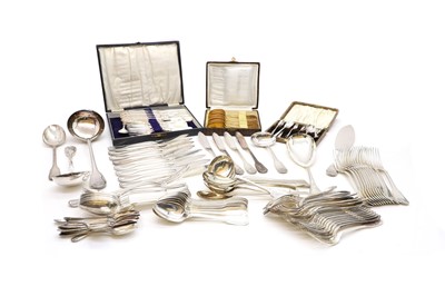 Lot 60 - A Christofle silver plated flatware service