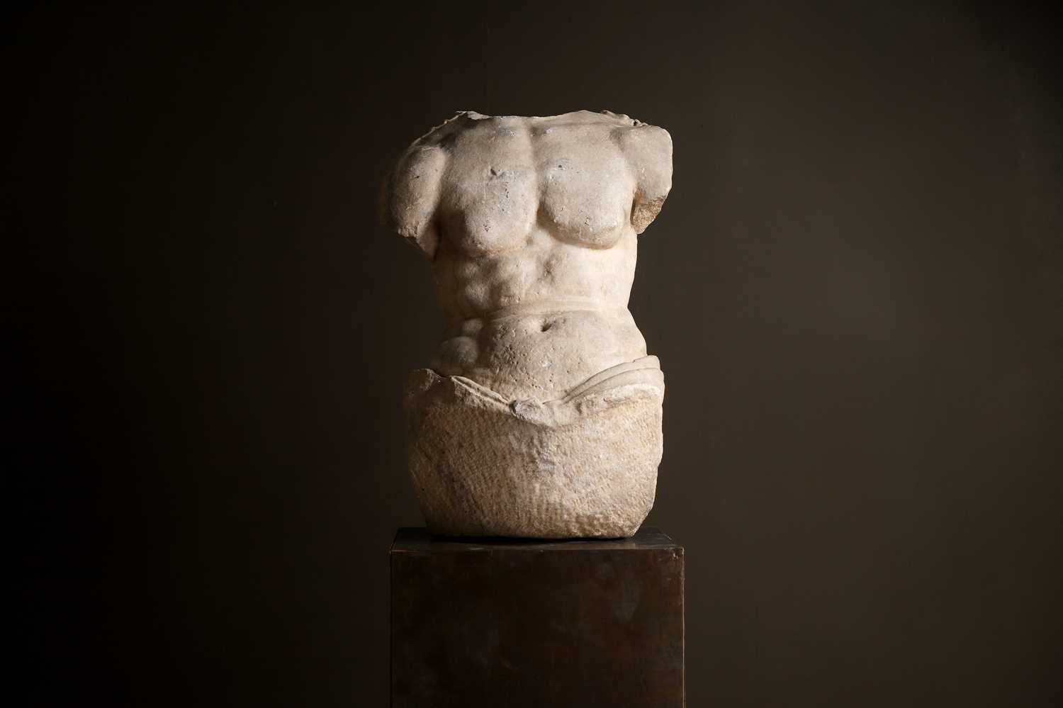 Lot 273 - A Roman marble torso of Herakles