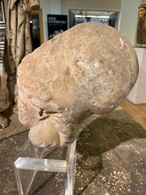 Lot 274 - A Roman marble head of Athena