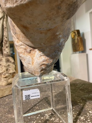 Lot 274 - A Roman marble head of Athena