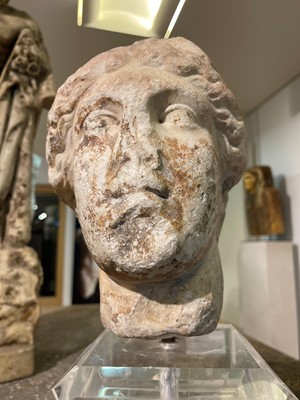 Lot 274 - A Roman marble head of Athena