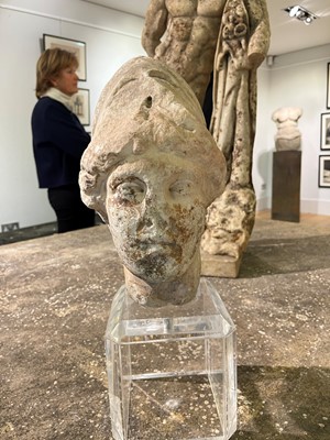 Lot 274 - A Roman marble head of Athena