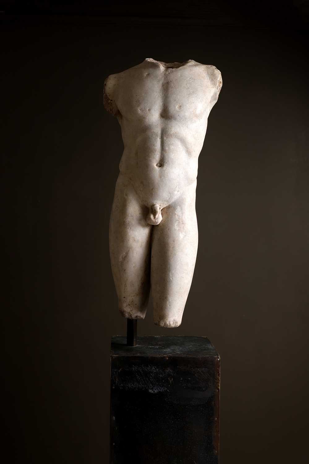 Lot A Roman marble torso of a youth