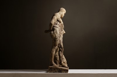 Lot 275 - A grand tour marble figure of the Farnese Hercules