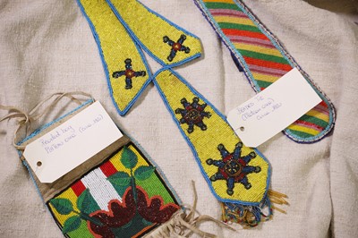 Lot 349 - A group of Native American beaded items