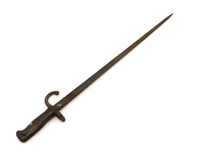 Lot 377 - A French M 1874 Gras sabre bayonet