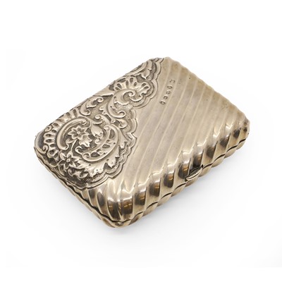 Lot 13 - A Victorian silver cigarette case