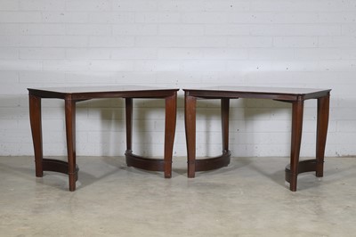 Lot 146 - A pair of mahogany occasional tables