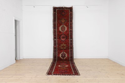 Lot 101 - A Heriz wool runner