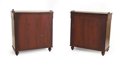 Lot 440 - A pair of Regency-style mahogany cabinets