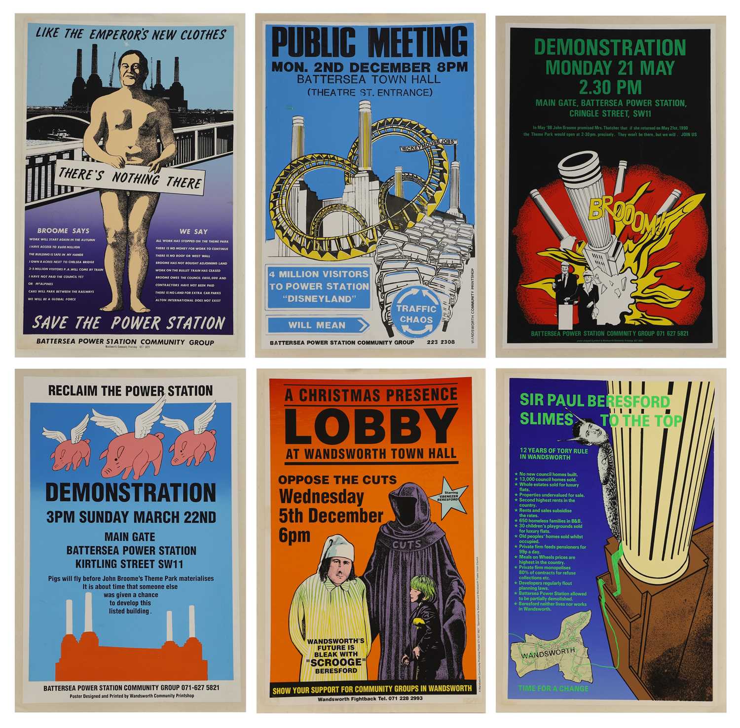 Lot 215 - A collection of Battersea Power Station posters