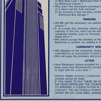 Lot 215 - A collection of Battersea Power Station posters