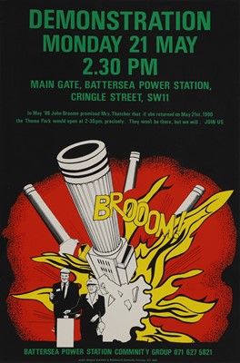 Lot 215 - A collection of Battersea Power Station posters