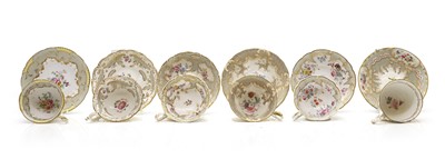 Lot 192 - A group of ten porcelain teacups and saucers