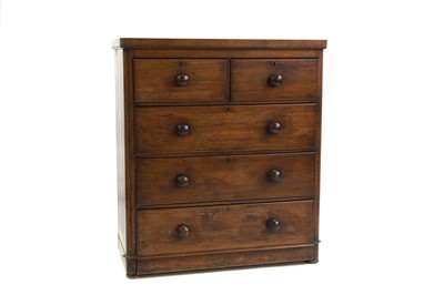 Lot 539 - A Victorian mahogany chest of drawers