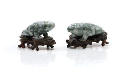 Lot 274 - A pair of Chinese jade carvings