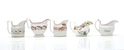 Lot 201 - A collection of ten cream jugs