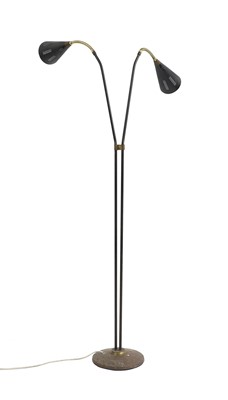 Lot 643 - A two branch floor lamp