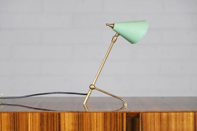 Lot 187 - A brass table lamp