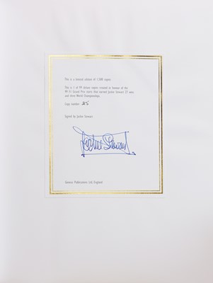 Lot 231 - [MOTOR RACING] - Jackie Stewart SIGNED: 'COLLAGE'