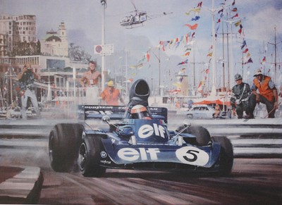 Lot 231 - [MOTOR RACING] - Jackie Stewart SIGNED: 'COLLAGE'