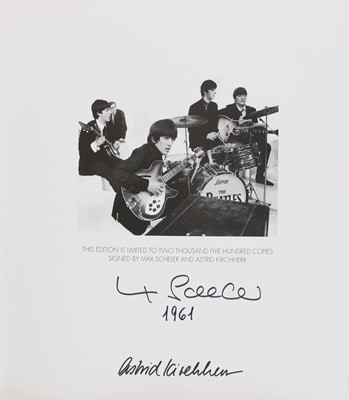 Lot 208 - [THE BEATLES ]- MAX SCHELER & ASTRID KIRCHHERR SIGNED