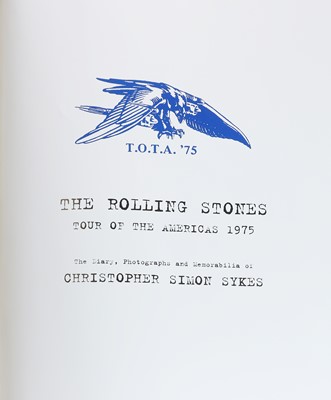 Lot 217 - [The ROLLING STONES] - Christopher Sykes & Peter Rudge SIGNED