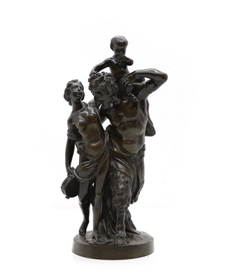 Lot 268 - A bronze figure group