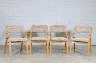 Lot 225 - A set of four bentwood chairs